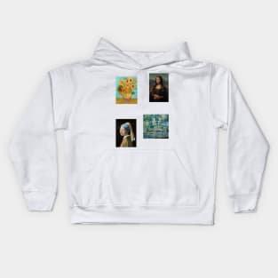 Classical Famous Art Painting Pack Kids Hoodie